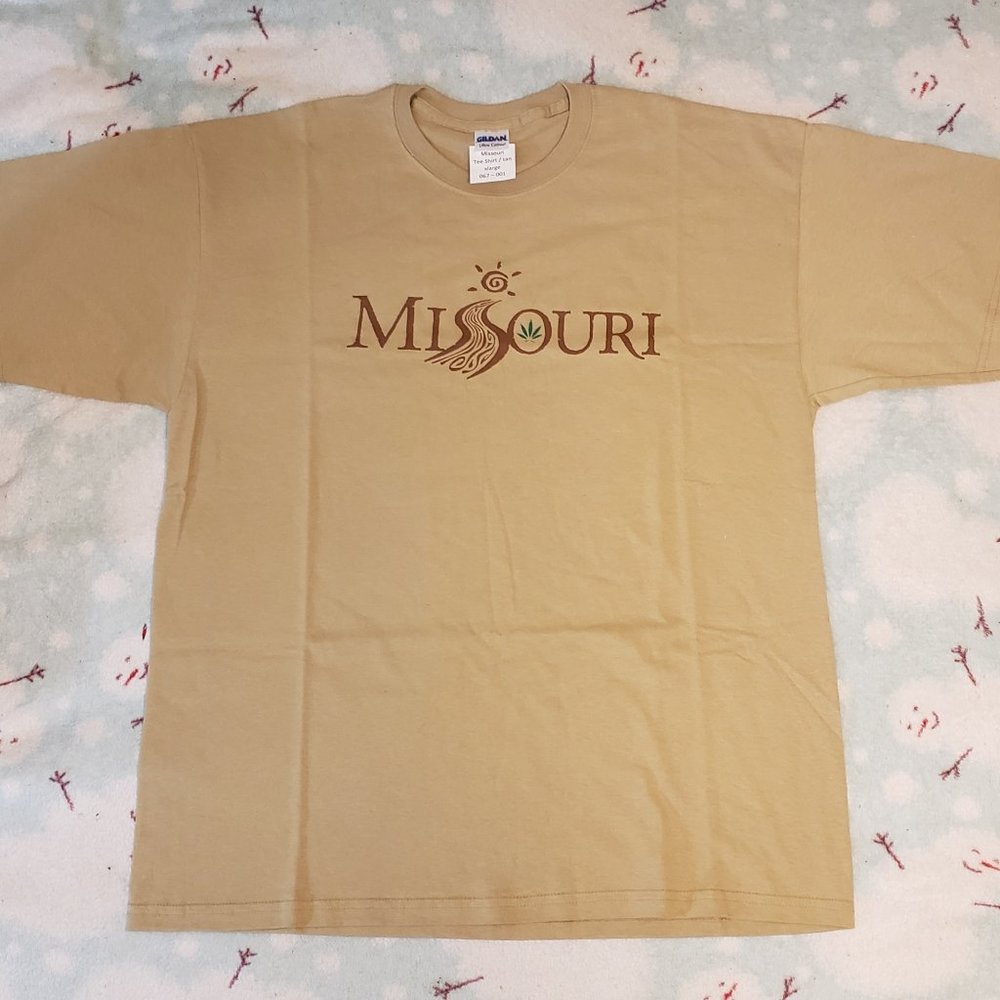 Missouri vintage Cannabis Tee Shirt tan xlarge 067